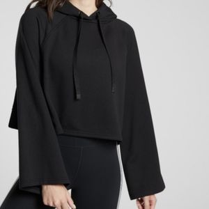 Athleta cropped hoodie with wide sleeves